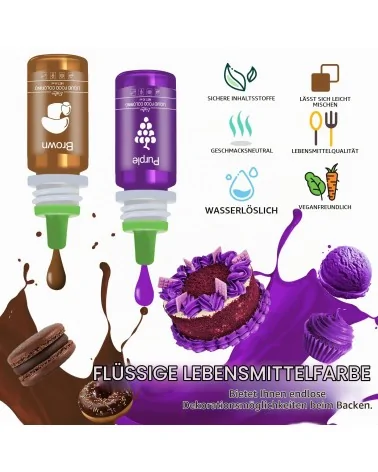 Coffret de colorants alimentaires | Des couleurs éclatantes