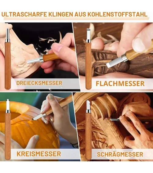 Holz Schnitzwerkzeug | 24-teilig