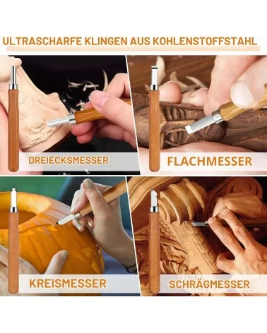 Holz Schnitzwerkzeug | 24-teilig