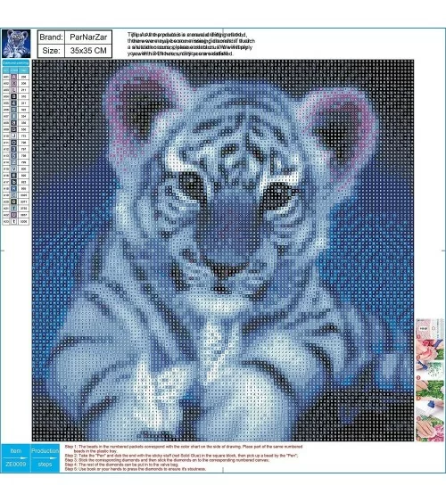 Diamond Painting 30x30cm | Tiger Style