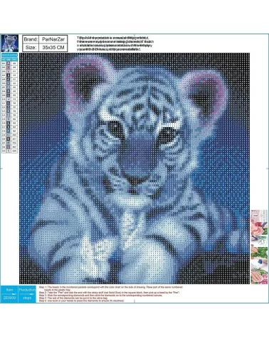 Diamond Painting 30x30cm | Tiger Style