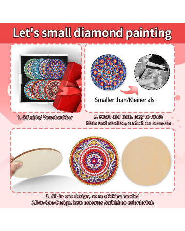Diamond Painting- Untersetzer mit Halter