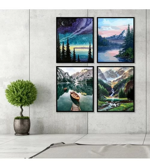 Peinture par numéros : paysage | Votre œuvre d'art vous attend