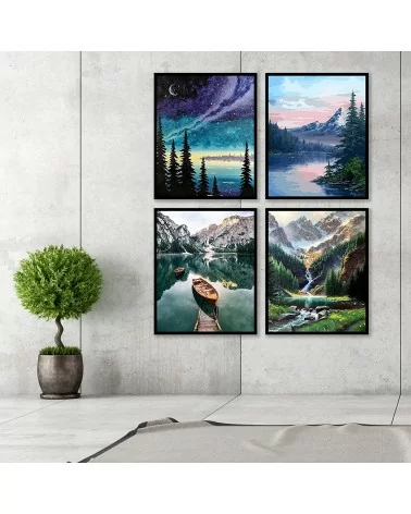 Peinture par numéros : paysage | Votre œuvre d'art vous attend