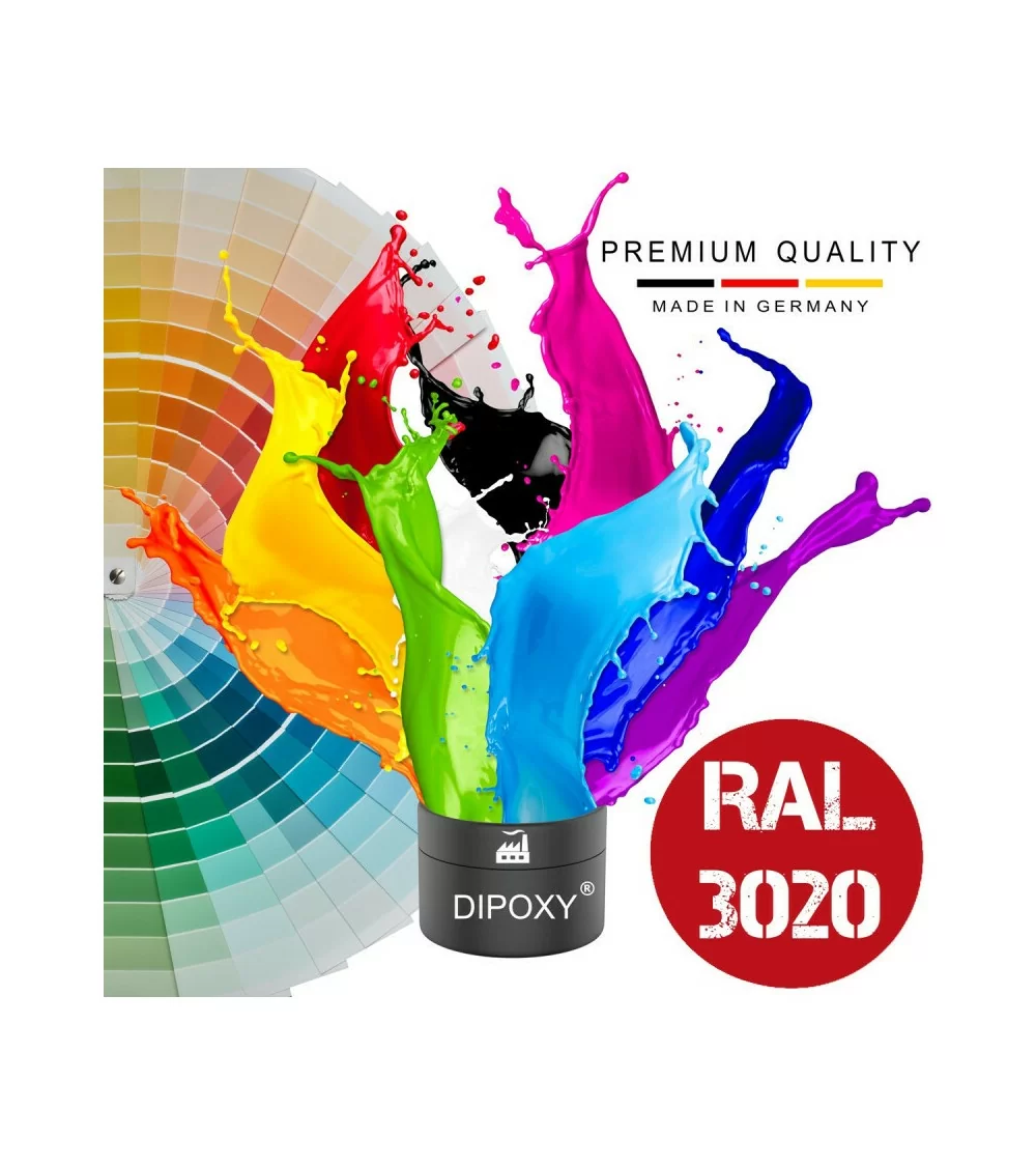 Dipoxy Epoxidharz Pigment RAL 3020 | Hohe Pigmentierung