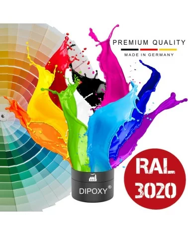 Dipoxy Epoxidharz Pigment RAL 3020 | Hohe Pigmentierung